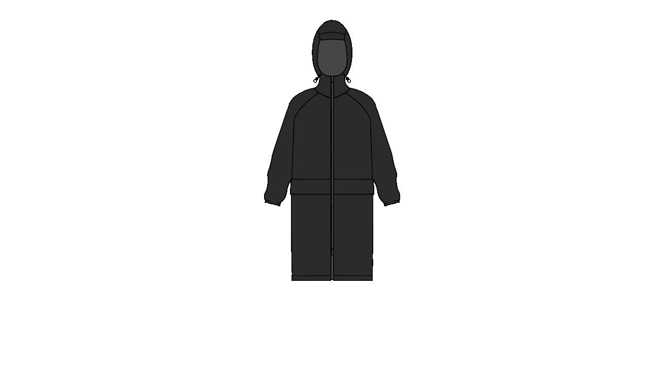 animation parka et gilet parka trench rekis noir cerise queinnec rekis