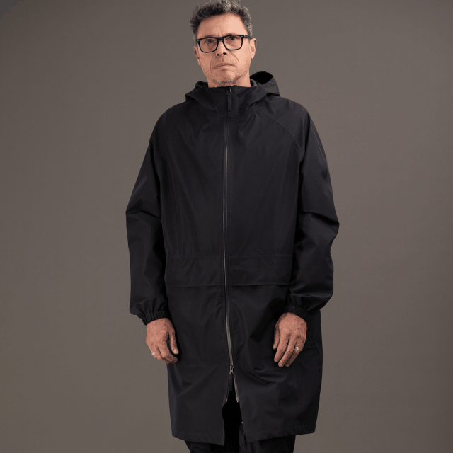 trench innovant noir pour hommes rekis