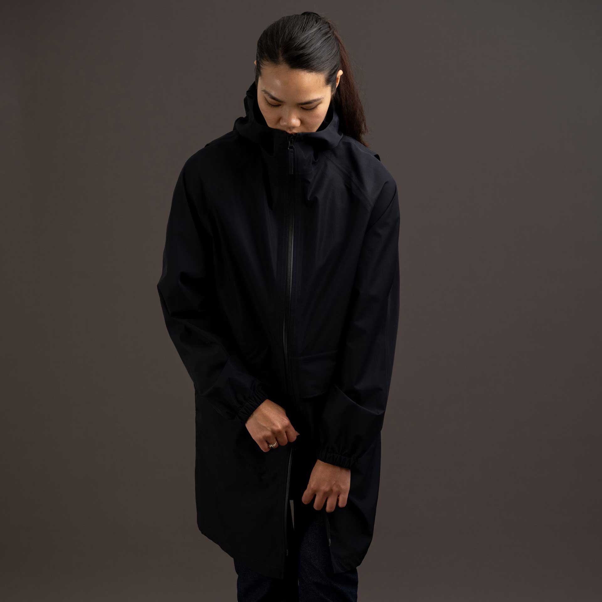 fermeture ykk zip ouverture double sens rekis parka noir 