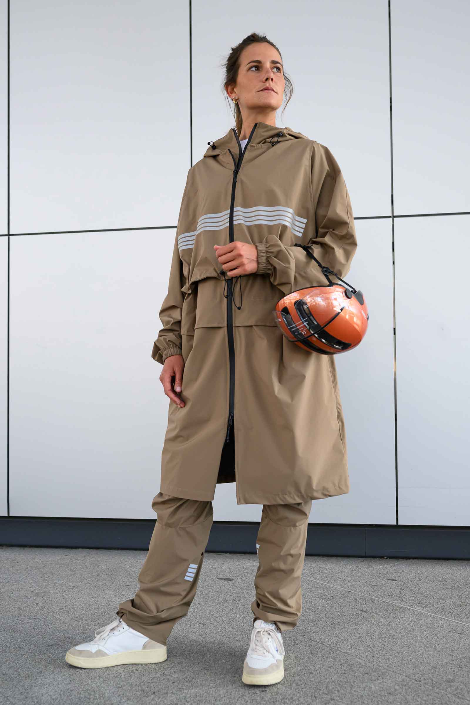 parka cycliste femme camel rekis 