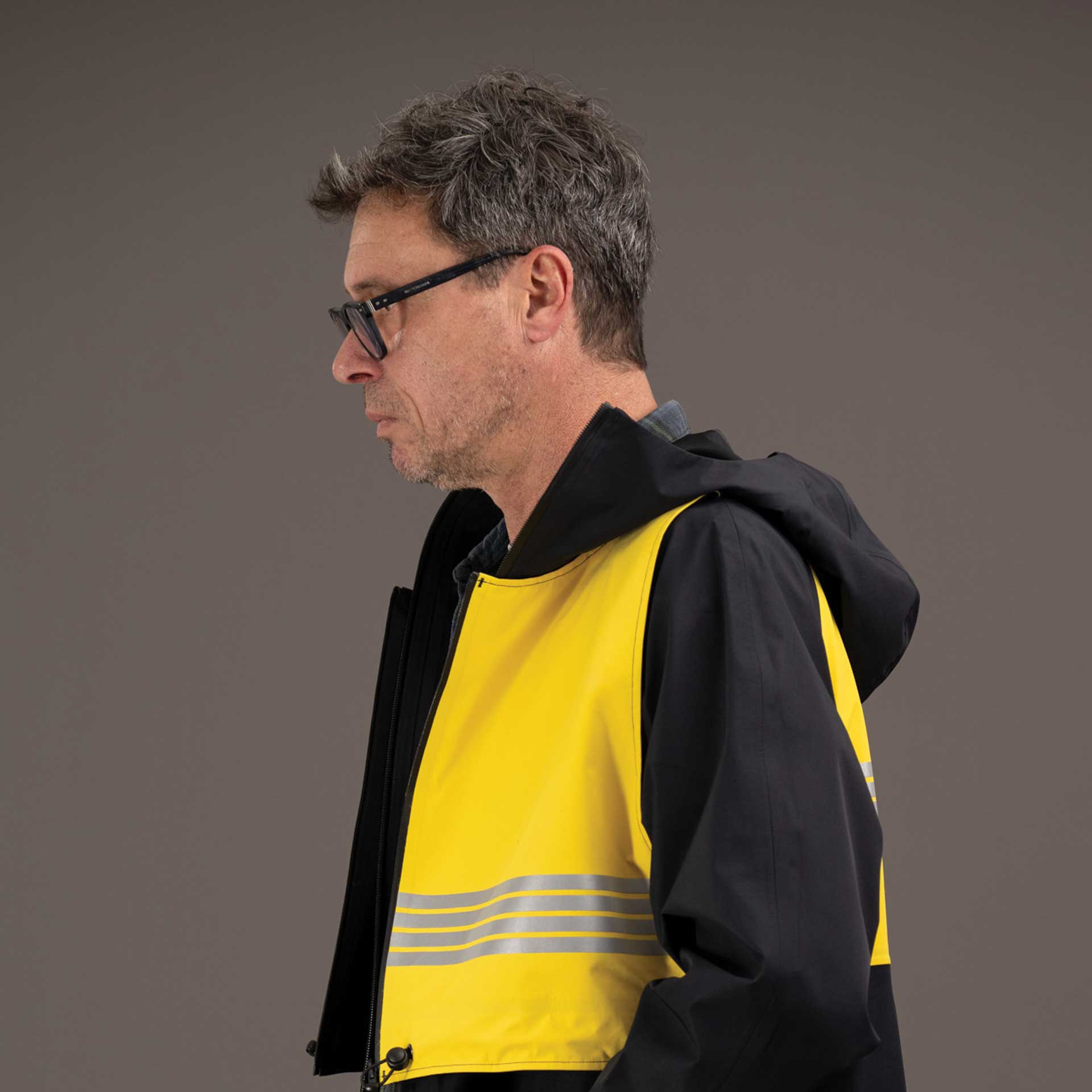 parka édition limitée bicolore jaune noir rekis velo urbain