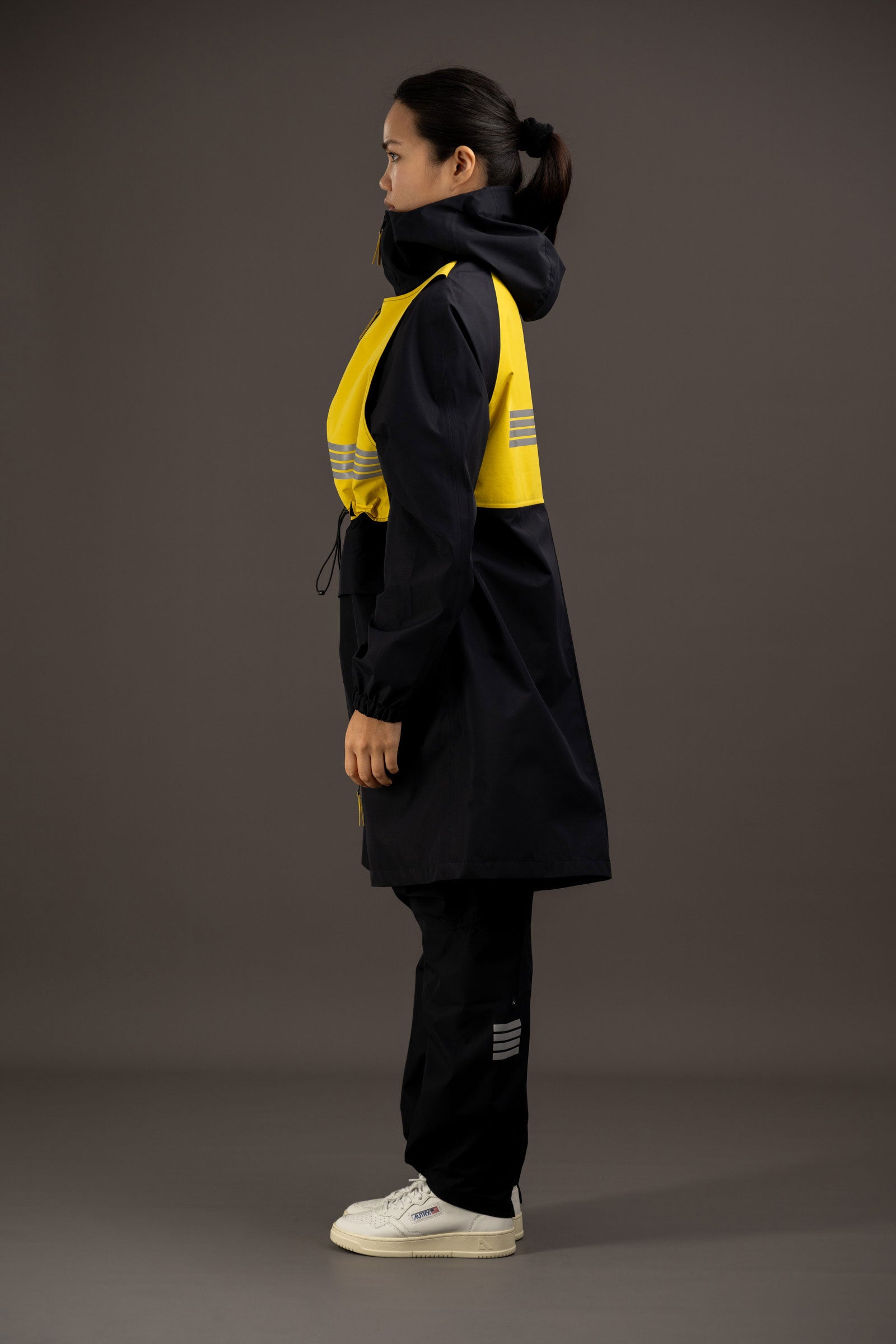 trench à capuche femme innovant bicolore rekis