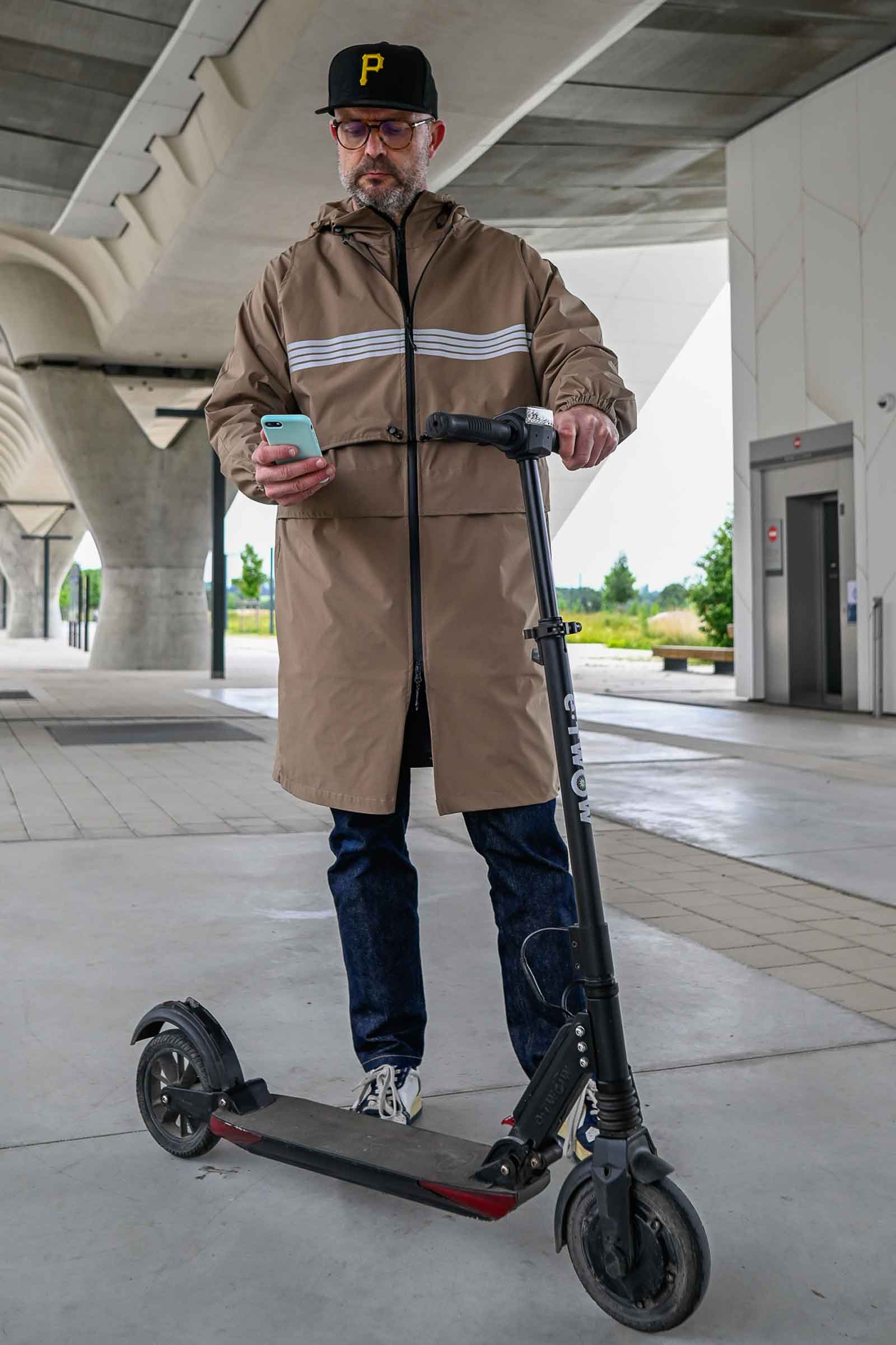 parka visibilité pour la trottinette camel hommes rekis