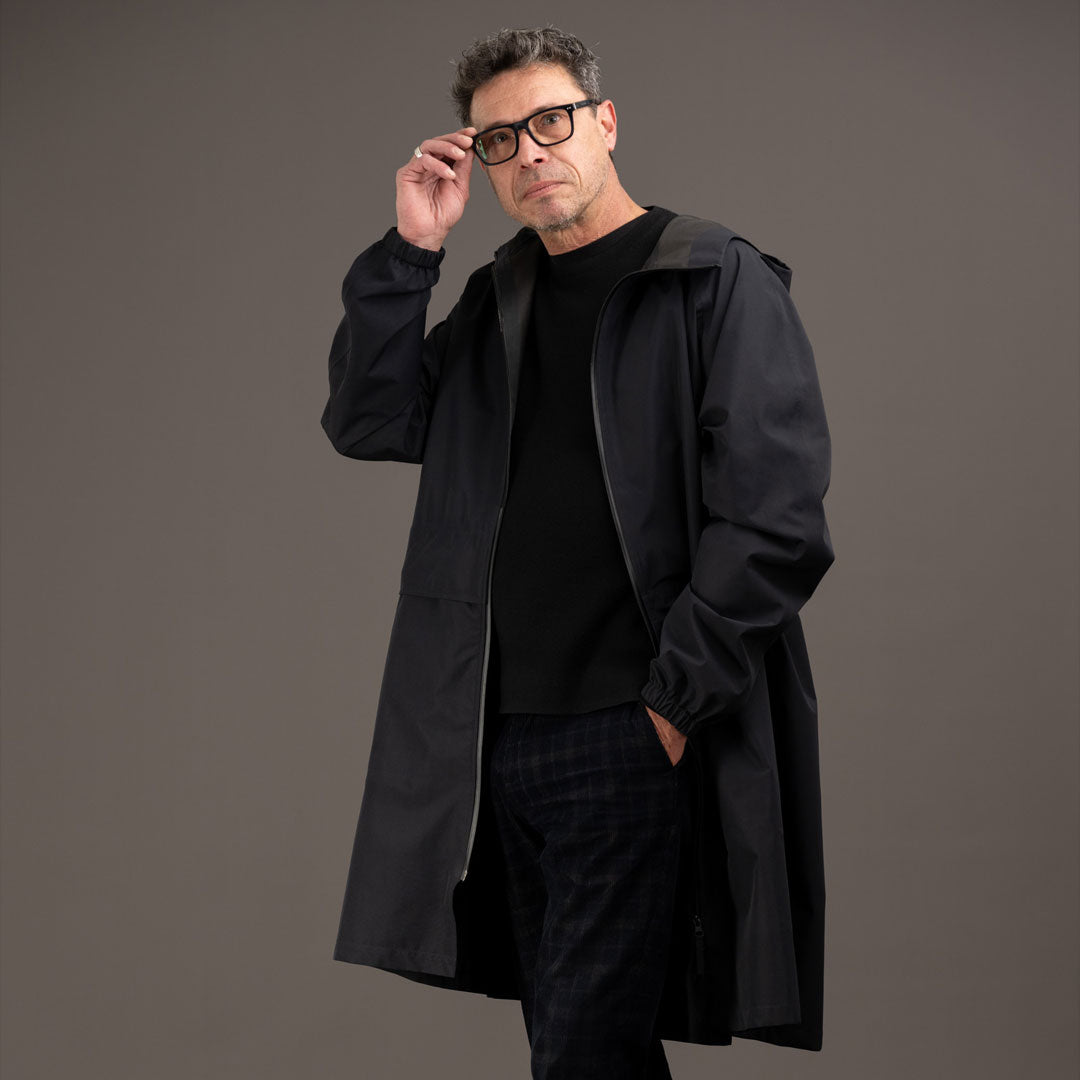 parka noir pour hommes rekis vélo