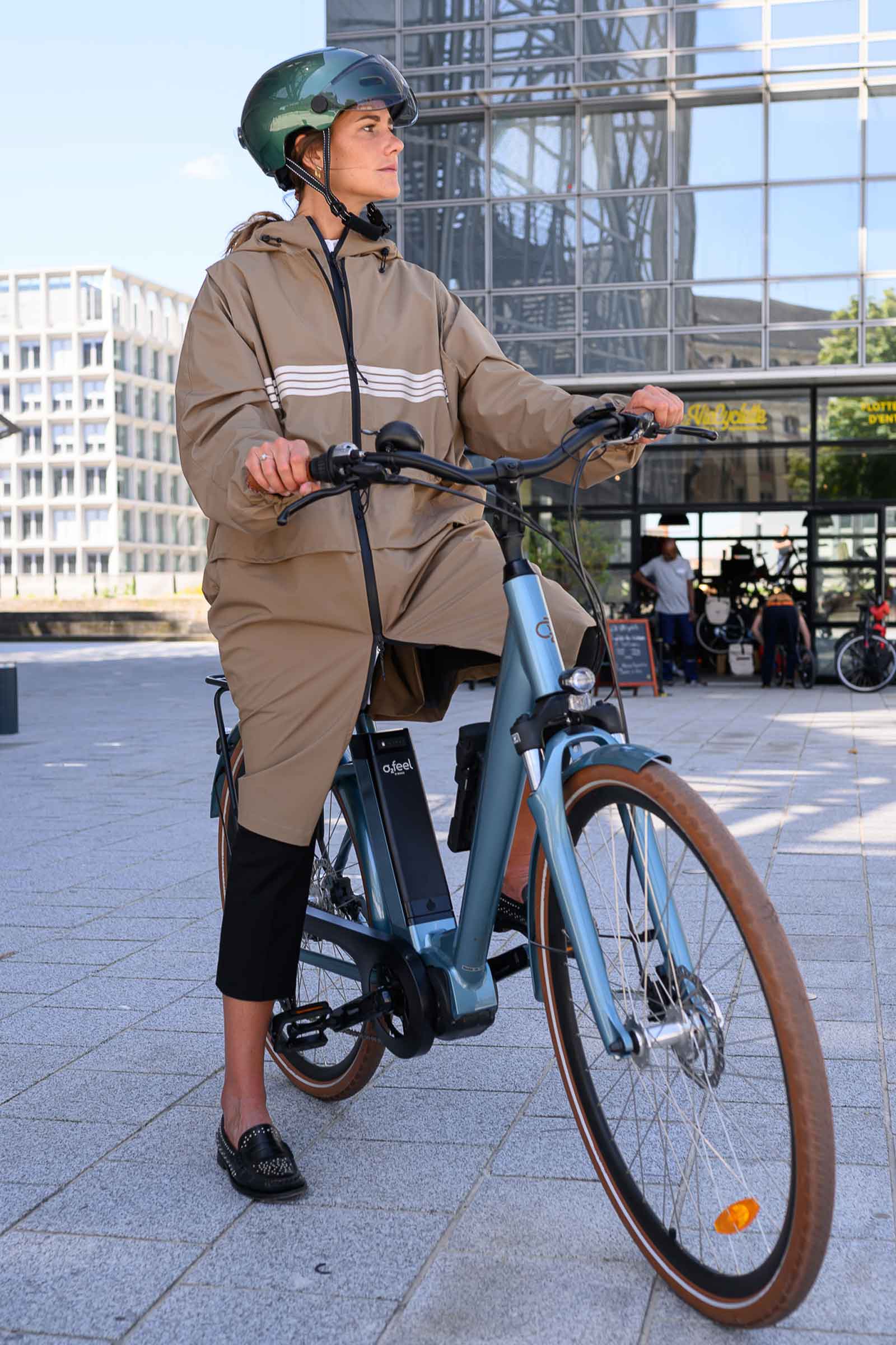 parka vélo avec gilet intégré rekis pour femme