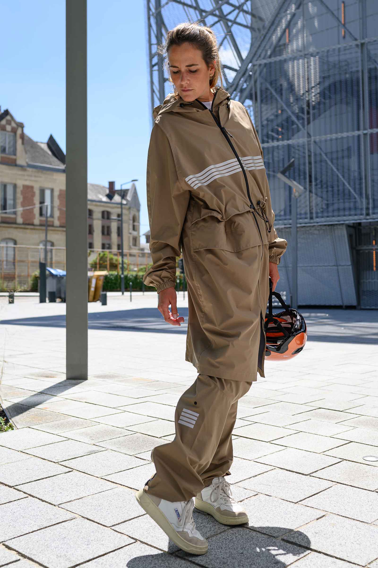 parka techwear pour femme camel rekis