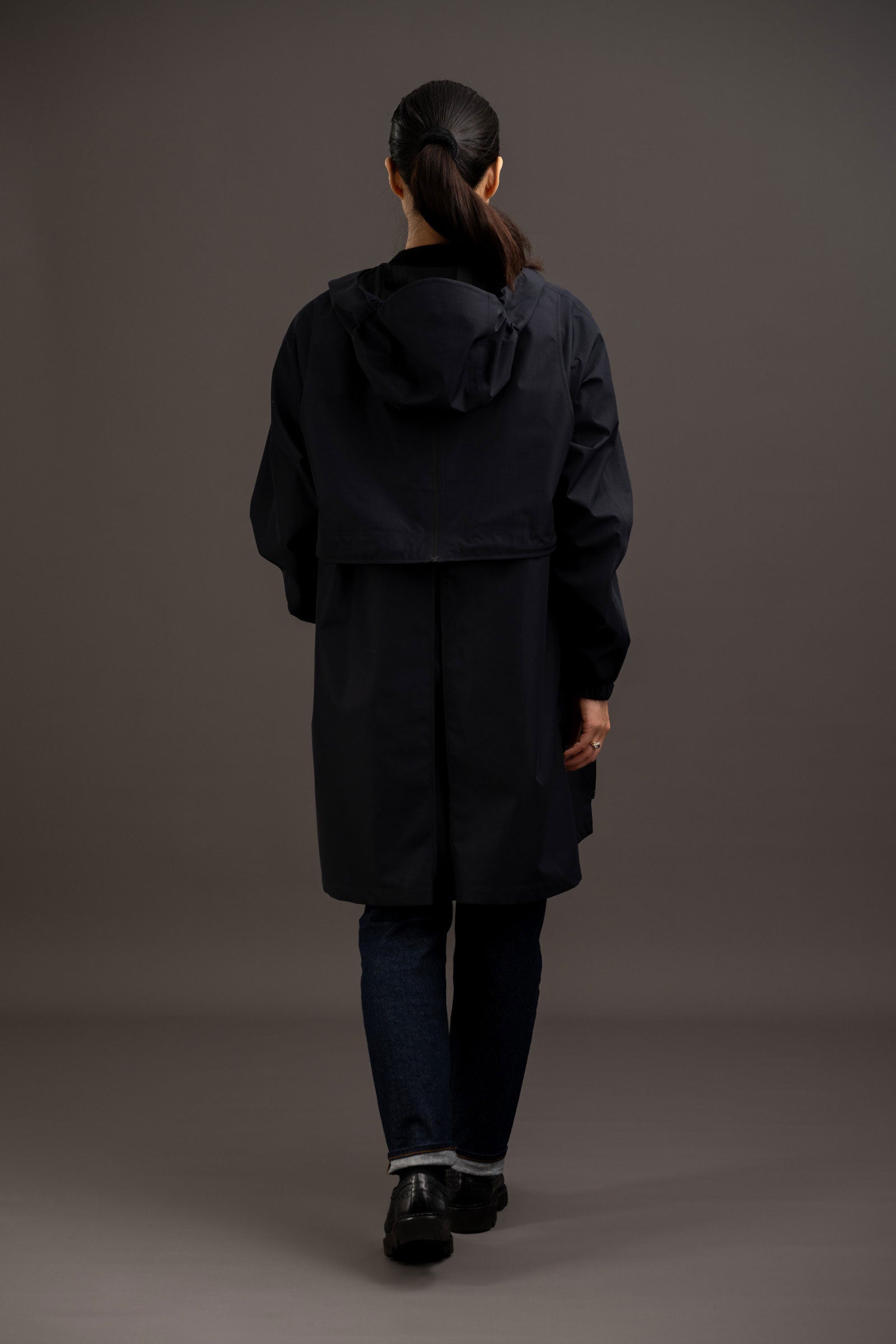 parka noir technique pour femme haut de gamme vélo rekis