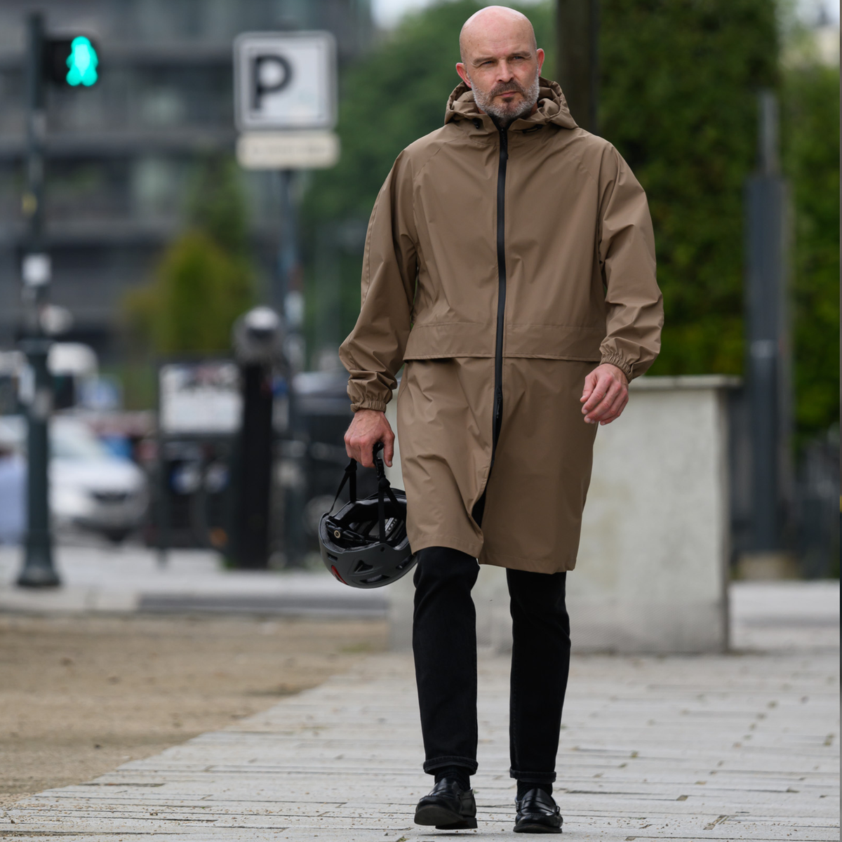 trench camel imperméable pour hommes rekis lifestyle